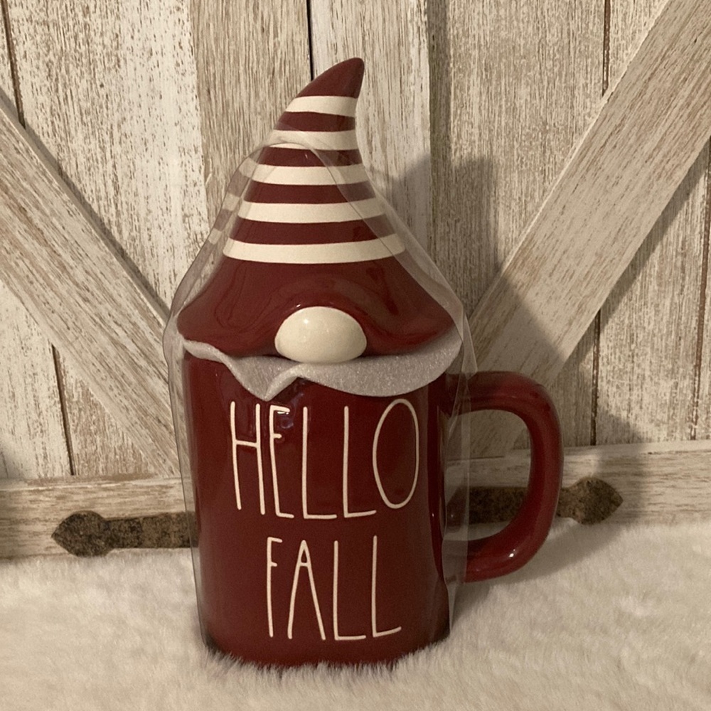 Rae Dunn Hello Fall with Gnome Topper